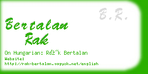 bertalan rak business card